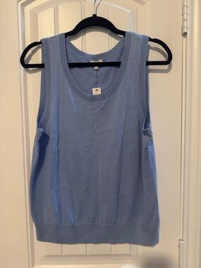 Talbots Light Blue Knit Scoop Neck Tank